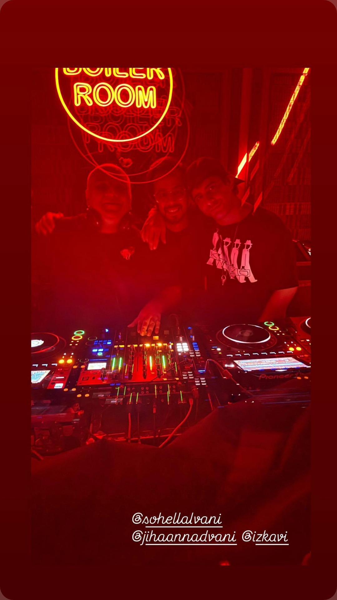 Behind the decks at Boiler Room